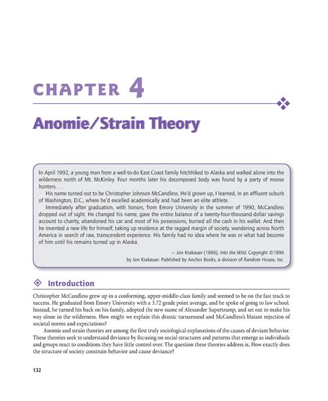 Nsulta Anomie 132 Anomiestrain Theory Chapter 4 Anomie