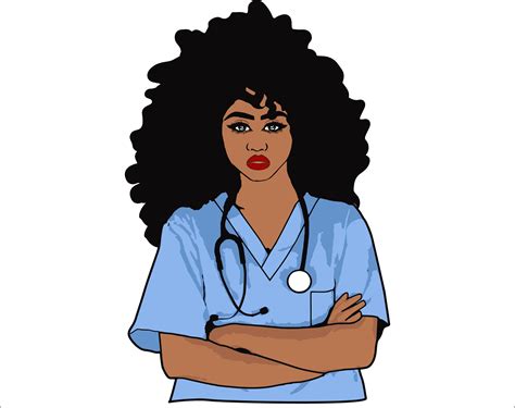 Black Nurse svg Black woman svg Full body svgSilhouette | Etsy