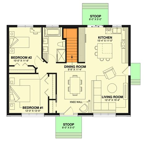 Simple 2 Bedroom House Plan 21271dr Architectural Designs House Plans