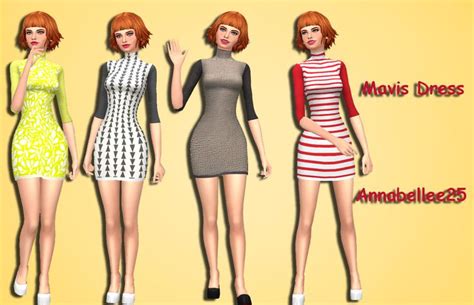 Annabellee25 Sims 4 Clothing Sims 4 Dresses