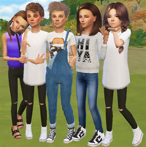 Squadgoals Child Group Pose I Believe That The Sims 4 Community