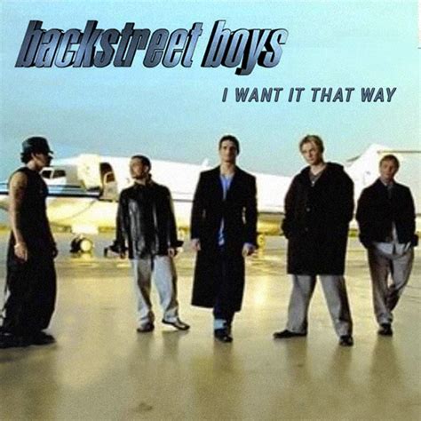 I Want It That Way Cover Ilustrasi