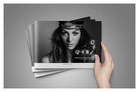 Photography Portfolio Template In Brochure Templates On Yellow Images