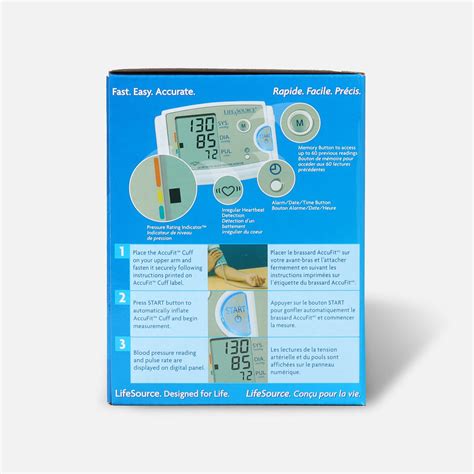 Lifesource Ua 789ac Arm Blood Pressure Monitor W Xl Cuff