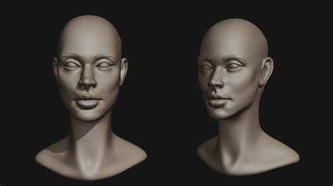 Stl File Female Face・3d Printable Model To Download・cults