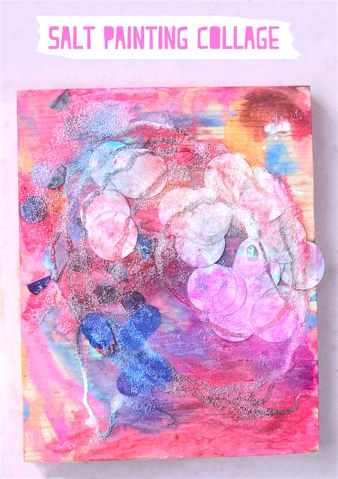 Salt Painting Collage Awesome Process Art Activity For Kids Meri Cherry