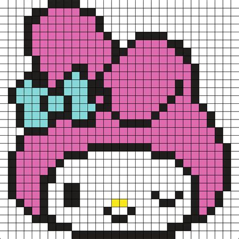 My Melody Perler Bead Pattern Bead Sprite My Melody Pixel Art Hd