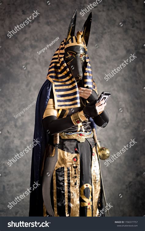 Mens Muscle Chest Anubis Egyptian God Costume Candy Apple Costumes