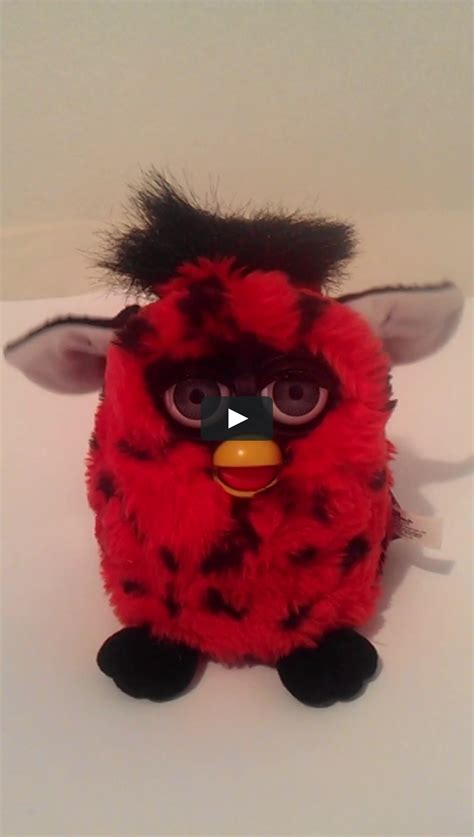 Furbies Official Furby 1999 Tiger Red Black With Tags Animated