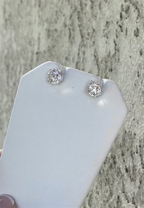 Aaa Herkimer Earrings Conflict Free Diamond Alternative