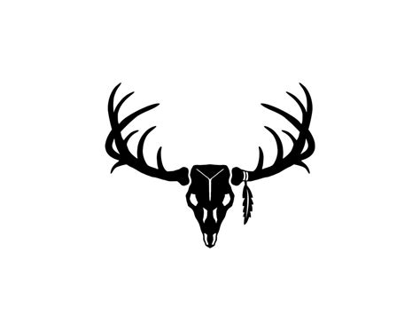 Deer Skull Outline Clipart Best