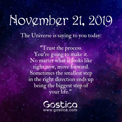 Todays Message From The Universe Thursday November 21 2019 • Gostica