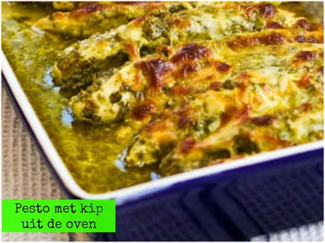 Kip met pesto uit de oven