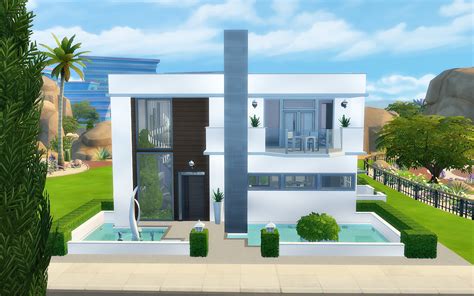My Sims 4 Blog: Modern House - No CC by ViaSims