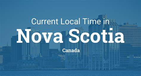 Clocks in canada are turned forward by one hour on the second sunday in march and turned back on the first sunday. Time in Nova Scotia, Canada