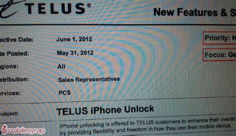 Telus Will Now Unlock Your Iphone For 50 Starts June 1st Mobilesyrup