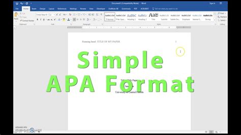 If you have a more complex table—e.g., one that has multiple layers of column headers or sections of data—you may. APA Header, Title Page and References setup in Word 2016 ...