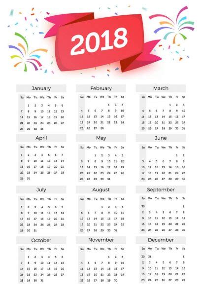 2018 Islamic Hijri Calendar Template Design Version 4 Stock Vector Zohal