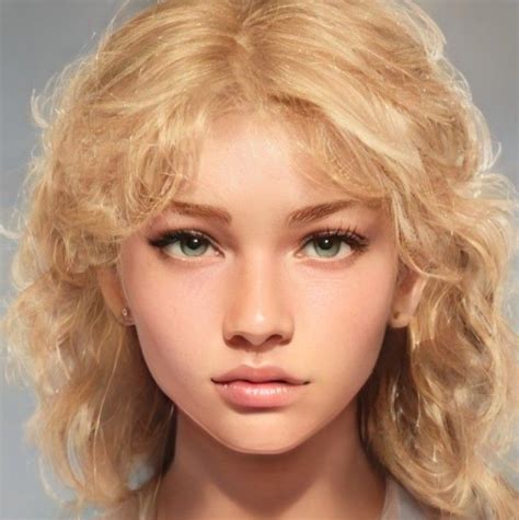 Blonde Curls Blonde Hair Girl Short Blonde Fantasy Character Design