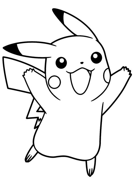 Pikachu Printable Coloring Pages At Getdrawings Free Download