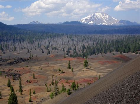 Painted Dunes As Seen From Cinder Cone In Lassen Volcanic National Park