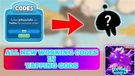 All Working Codes In Tapping Gods Roblox Tapping Gods Youtube