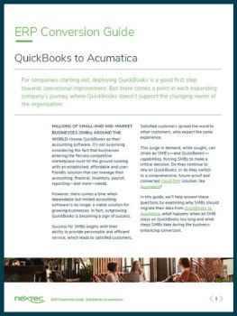 Quickbooks To Acumatica Erp Conversion Guide Nextec Group
