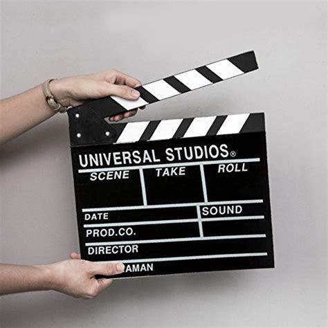 Movie Film Clap Board Black And White Hollywood Clapper Board Wooden