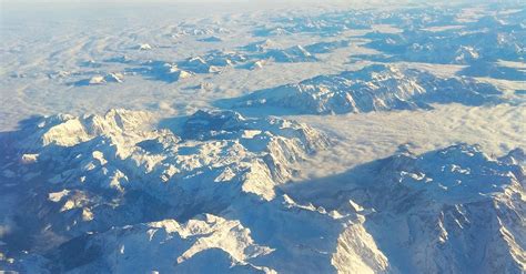 Aerial View Of Snow Covered Mountains · Free Stock Photo