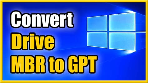 How To Convert Mbr To Gpt For Free On Windows Without Losing Data