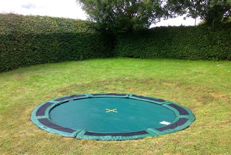 Installing An In Ground Trampoline On A Slope Capital Play Uk