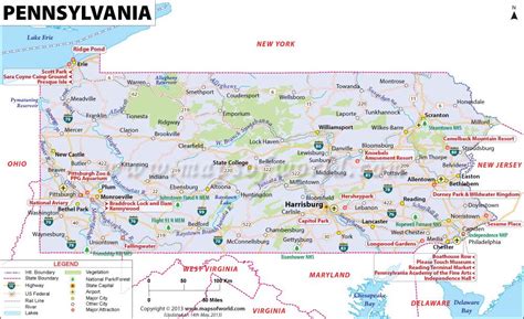 Pennsylvania Map Map Of Pennsylvania Pa Pennsylvania Map