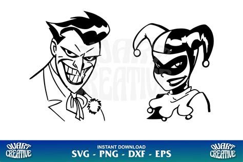 Harley Quinn And Joker Svg