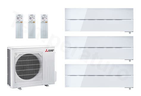 Mitsubishi Diamond 3 Raum Multisplit Klimaanlage 1x 2 5 2x 5 0 KW A