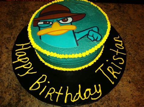 Perry The Platypus Cake That I Made For My Son This Year