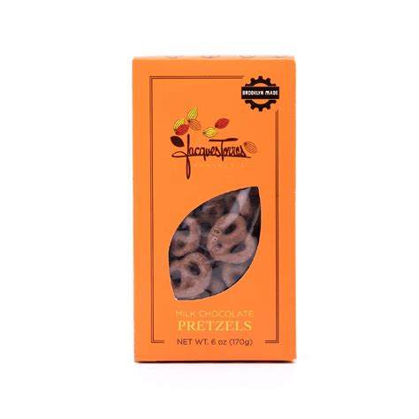 Jacques Torres Chocolate Chocolate Covered Pretzels 8 Oz
