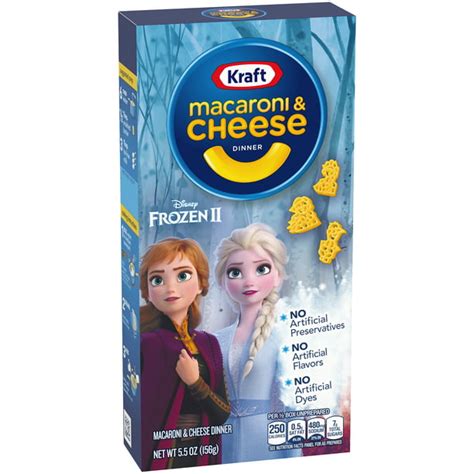 6 Pack Kraft Macaroni And Cheese Dinner Frozen Ii Shapes 55 Oz Boxes