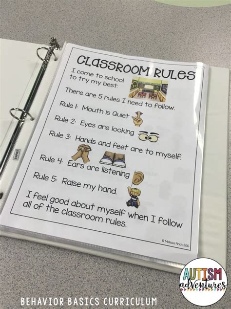 Teaching Classroom Rules Autism Adventures
