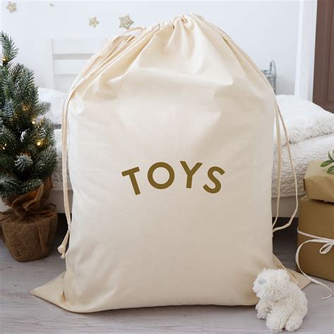 Large Cotton Toy Sack Toy Storage Childrens Bedroom Etsy