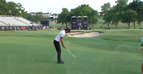 Joaquin Niemann 2nd Shot Of The 17th Hole In The 2022 Pga Championship Round 1 Pga Championship