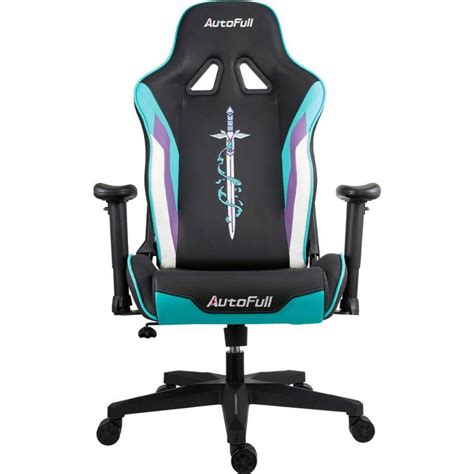 Buy Autofull Gaming Chair Cyan Pu Leather Racing Style Computer Chair