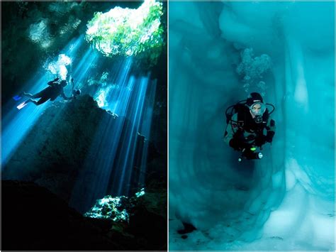 20 Stunning Photos Of Underwater Caves Around The World