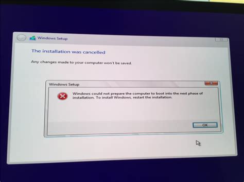 Windows Installation Fails Microsoft Community