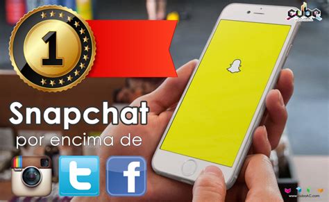 Snapchat ahora está por encima de Instagram Twitter y Facebook cubo