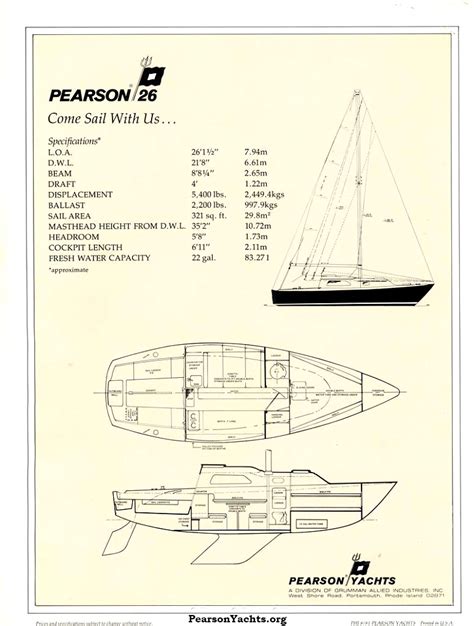 Pearson 26 Sailboat