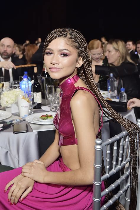 Zendayas Pink Outfit At The 2020 Critics Choice Awards Popsugar