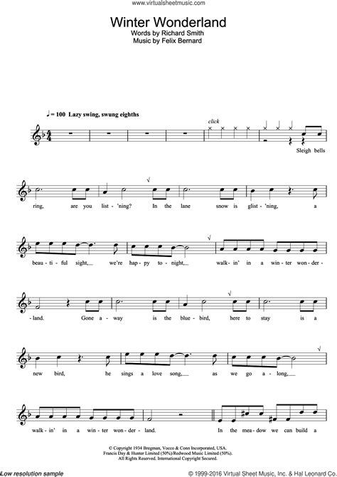 Are you always looking for something more sophisticated? Smith - Winter Wonderland sheet music for clarinet solo PDF