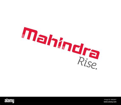 Mahindra Mahindra Rotated Logo White Background B Stock Photo Alamy