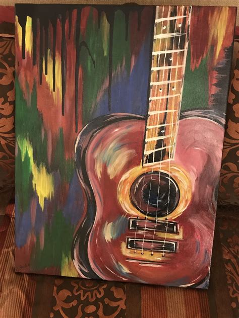 Guitar Guitar Painting Acrylic Painting