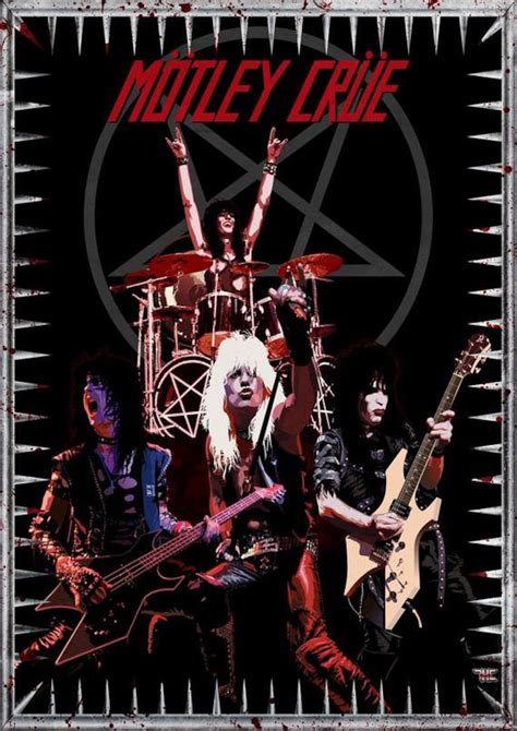 Heavy Metal Band Motley Crue Poster Etsy